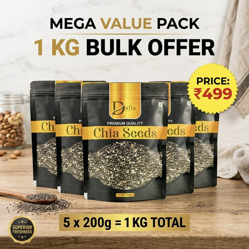 Dafia Chia Seeds 200gX5 (1 Kg)