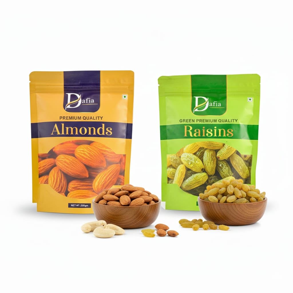 Dafia Premium Almonds & Raisins Combo - 400g