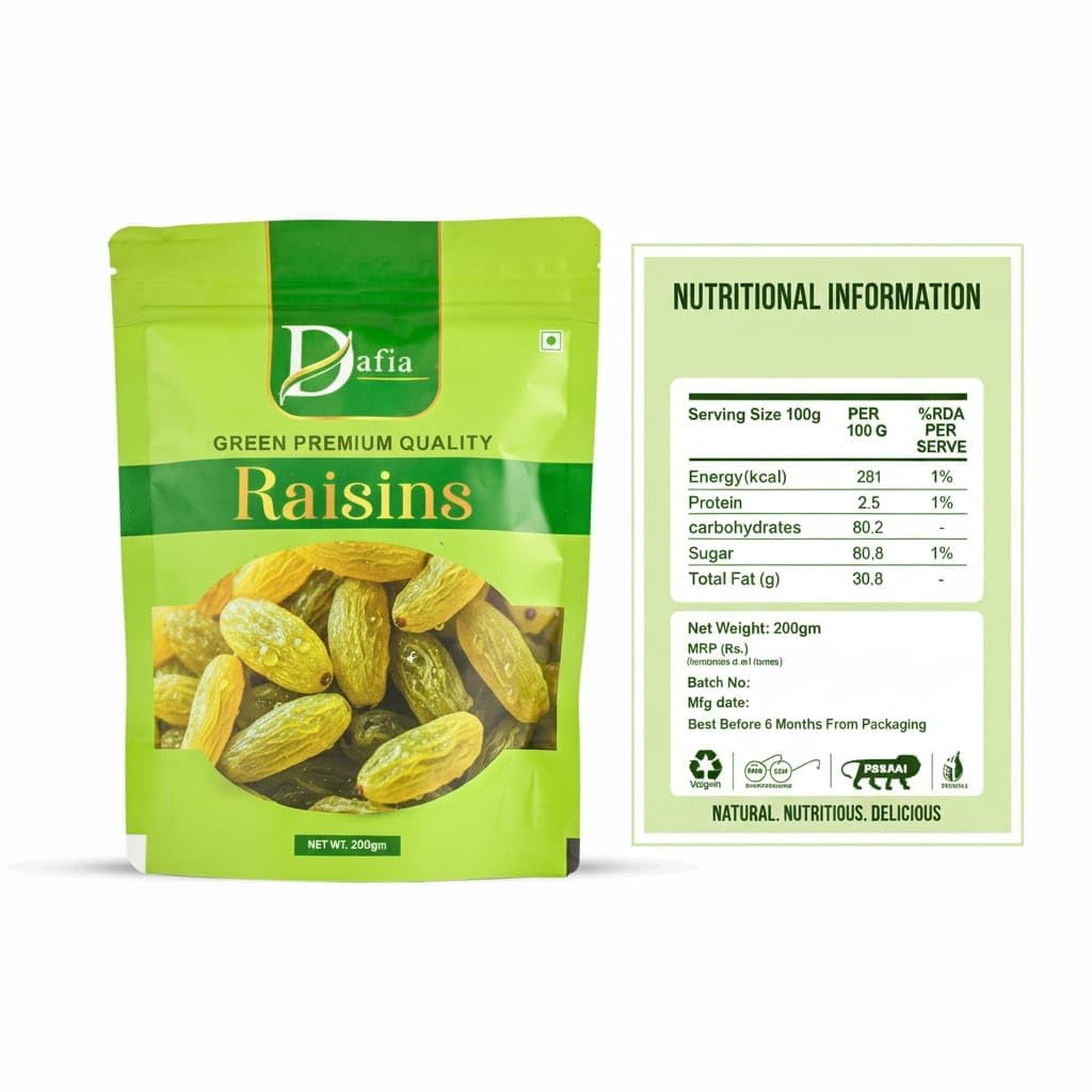 Dafia Premium Almonds & Raisins Combo - 400g