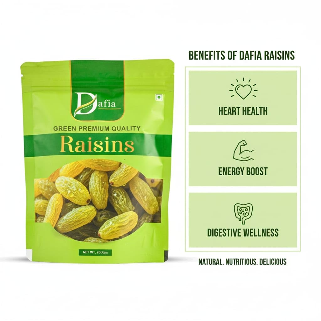 Dafia Raisins - Sun-Dried Kishmish 200gX5 1 kg