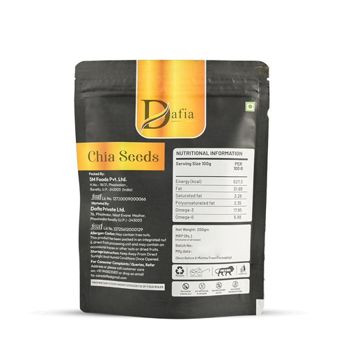 Dafia Chia Seeds 200g
