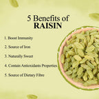 Dafia Raisins - Sun-Dried Kishmish 200gX5 1 kg