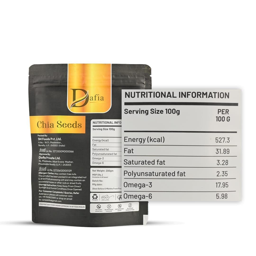 Dafia Chia Seeds 200g