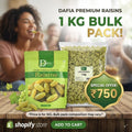 Dafia Raisins - Sun-Dried Kishmish 200gX5 1 kg